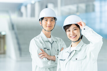 作業員の若いスタッフ