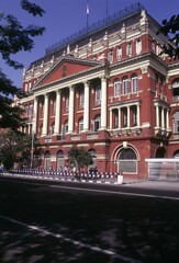 Naklejka premium Writers Building is the unused secretariat building of the state government in Kolkata or Calcutta, West Bengal, India, Asia
