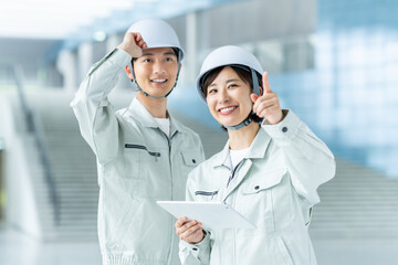 作業員の若いスタッフ