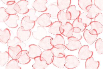 transparency 3D heart shape on transparented background