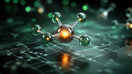 Exploring atoms and bonds molecular network dynamics in science