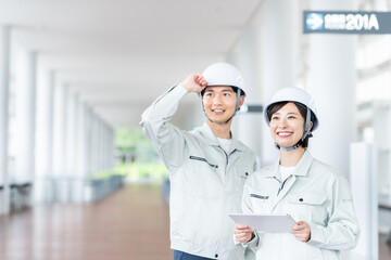 作業員の若いスタッフ