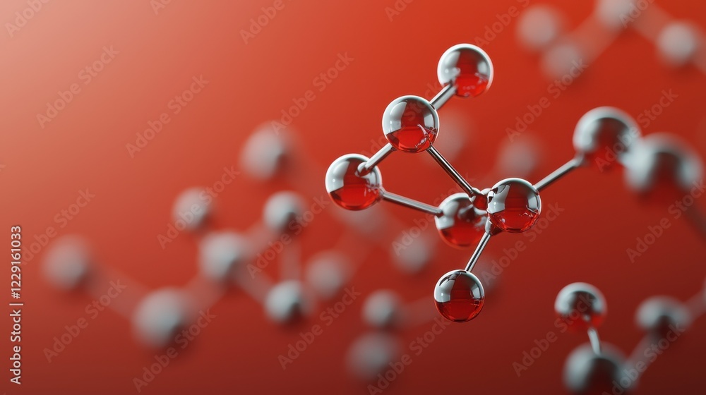 Poster exploring atoms and bonds in a molecular network lab setting