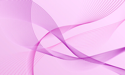 pink light business lines wave curves on soft gradient abstract background