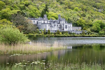 Kylemore Abbey, Connemara, County Galway, Ireland, United Kingdom, Europe