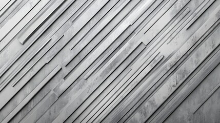 Fototapeta premium Abstract silver metallic diagonal lines texture background.