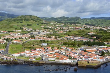 Townscape, Horta, Faial, Azores, Portugal, Europe