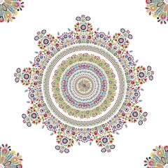 Hungarian decorative seamless pattern design