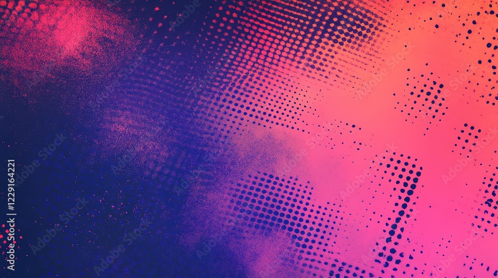 Poster vibrant abstract background with gradients and dots creating a dynamic and energetic visual experien