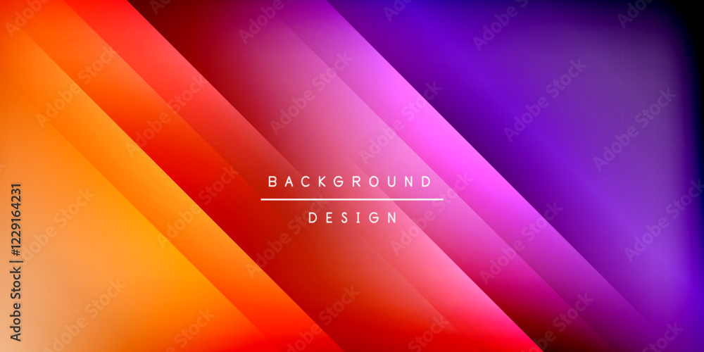 Aufkleber dynamic shadow lines geometric shapes