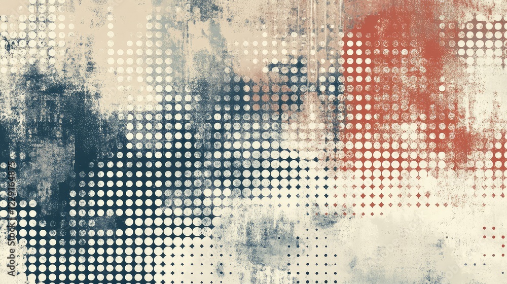 Aufkleber abstract grunge texture with colorful dots and halftone patterns for creative digital designs and ba