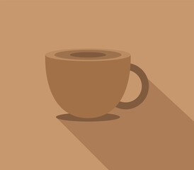 Coffee icon illustrated in vector on white background