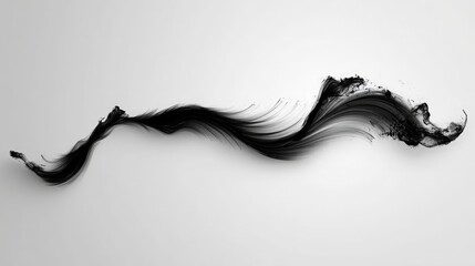 Hand Drawn Black Calligraphy Swoosh: Hand drawn black calligraphy swoosh,