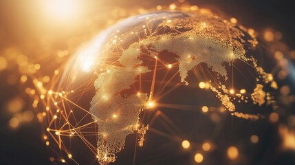 Global Network, A Visual Representation of Interconnectivity