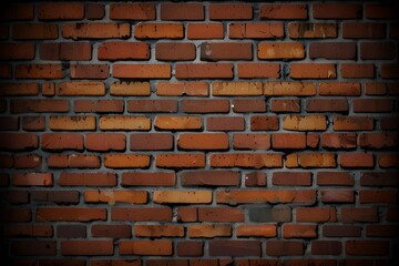 Obraz premium brick wall background, grunge texture brickwork old house Generative AI