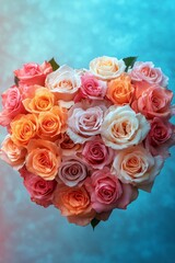 Heart-shaped Rose Bouquet