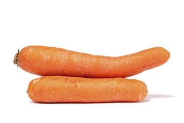 Carrots on white
