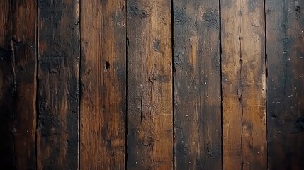 Naklejka premium Rustic Wooden Planks Background with Varying Brown Tones and Texture