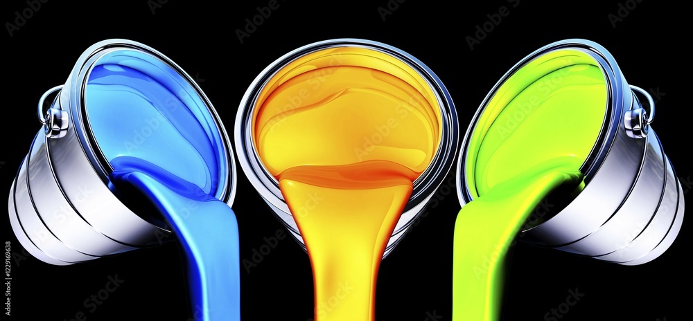 Poster high resolution rendering of a color concept