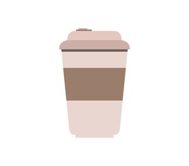 Coffee cup icon illustrated in vector on white background