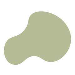 Soft Green Abstract Blob Elements Illustration