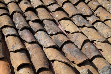 Old tile roof, La Gomera, Canary Islands, Spain, Europe