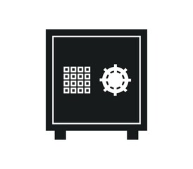 Safe icon illustrated in vector on white background
