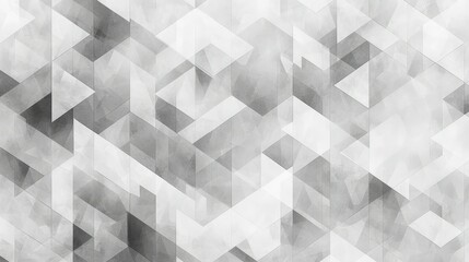 Abstract Monochrome Geometric Background with Triangles and Shapes