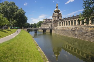 Outside view of the Kronentor, Zwinger, Dresden, Saxony, Germany, Europe