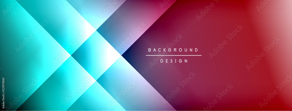 Poster colorful gradient with lines made of shadow and light. creative background
