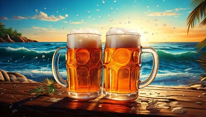 ジョッキに注がれたビール