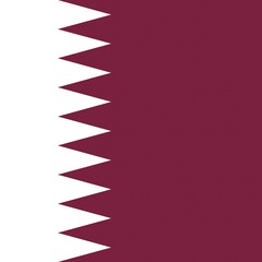 Official national flag of Qatar