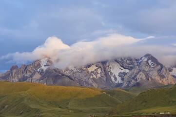 Köl-Suu mountain range, Kurumduk valley, Naryn province, Kyrgyzstan, Asia