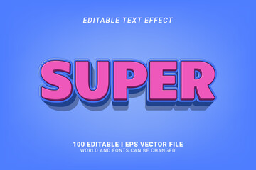Fototapeta premium Super Editable Text Effect
