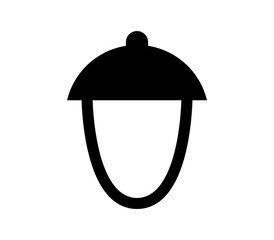 Hazelnut icon illustrated in vector on white background