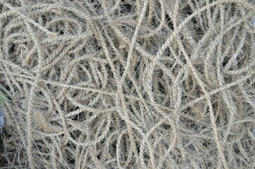 Ropes made from coconut fibres, factory in Sri Lanka, Ceylon, South Asia, Asia