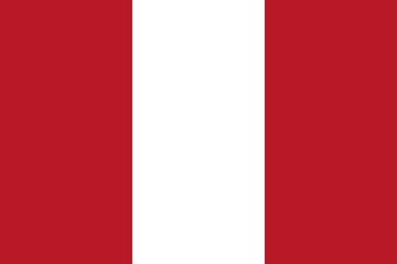 Flag of Peru, Vector illustration