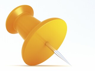 Push pin, 3D rendering