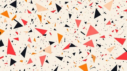 Colorful Geometric Abstract Background with Triangles and Shapes