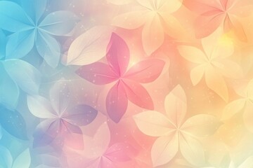 Fototapeta premium Pastel Floral Dream: Soft Petals, Dreamy Hues, Serene Botanical Background
