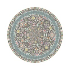 Circular pattern in traditional Palestinian style, vector design element