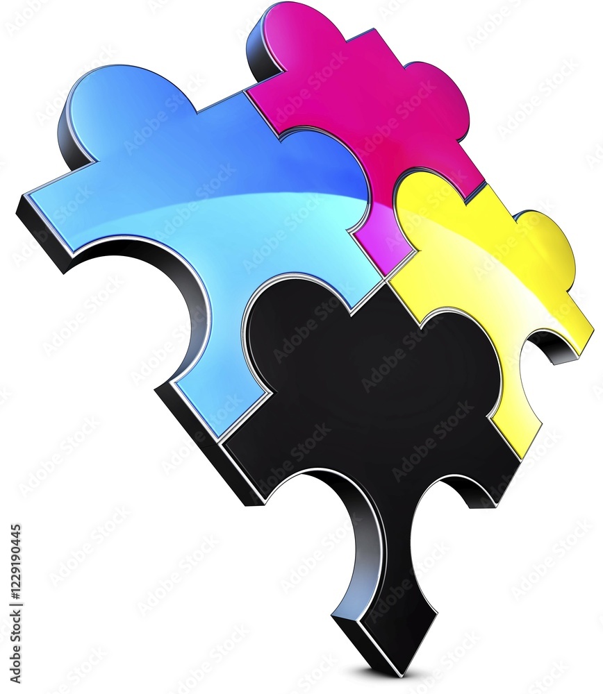 Poster high resolution rendering of a color concept