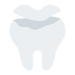 Dental Filling flat icon