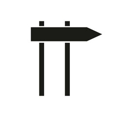 Signboard icon illustrated in vector on white background
