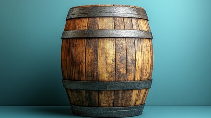 Fototapeta premium Wooden Wine Barrel