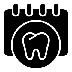 Obraz premium Appointment glyph icon