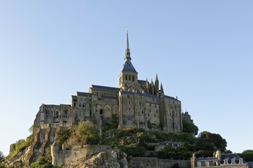 Fototapeta premium Mont-Saint-Michel Abbey, Le Mont-Saint-Michel, Normandy, France, Europe