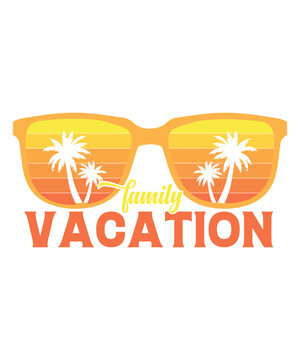 family vacation graphic design