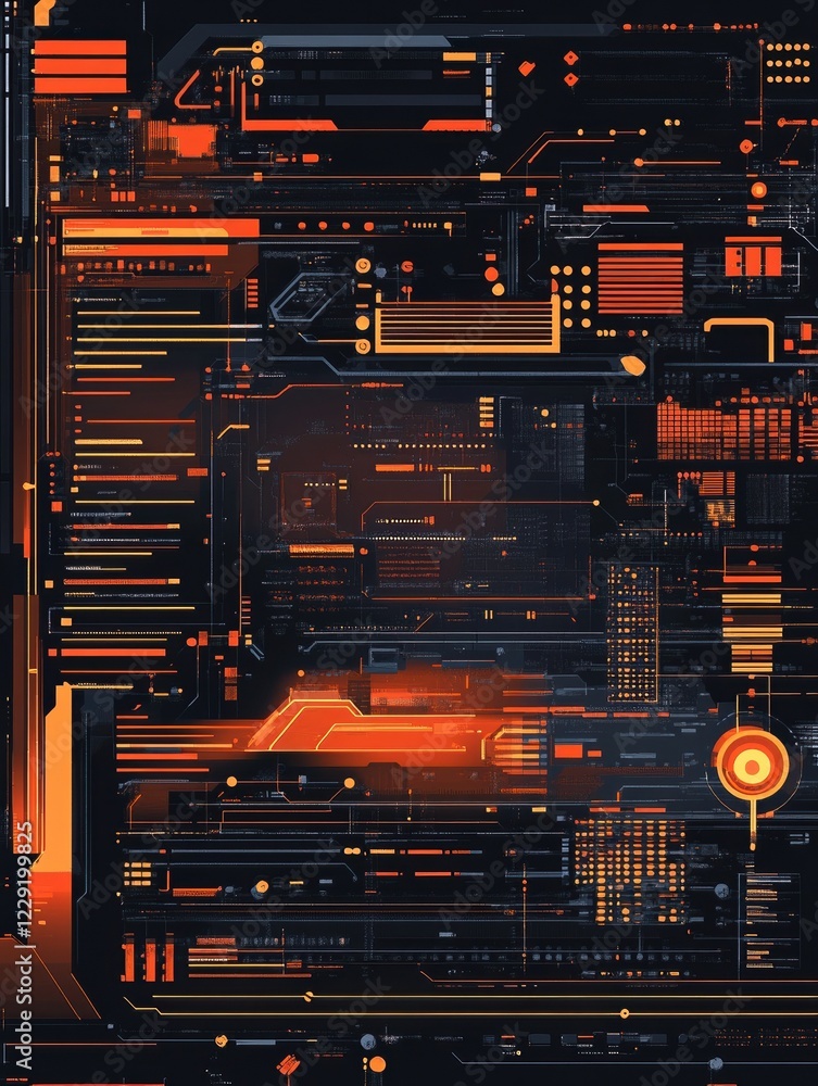 Poster software development abstract concept vector illustrations.