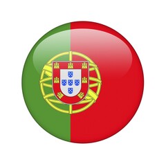 The Portuguese flag in the form of a glossy icon